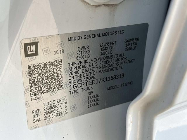 2019 Chevrolet Colorado 4WD ZR2 ZR2 Bison Edition