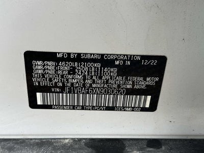 2022 Subaru WRX Premium