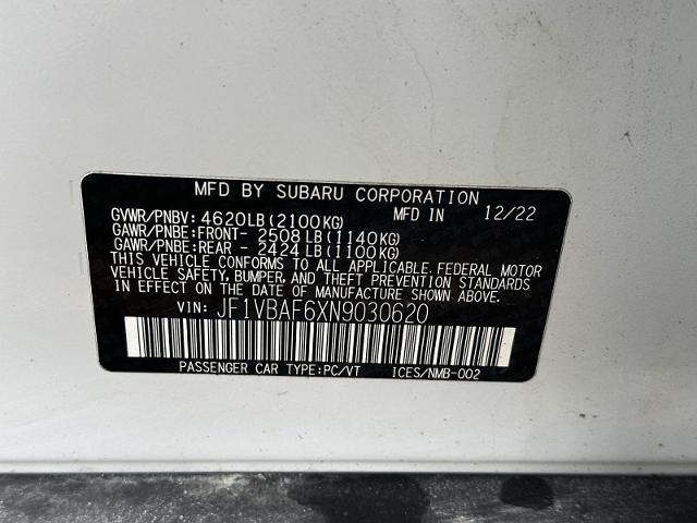 2022 Subaru WRX Premium