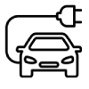cable charging car icon