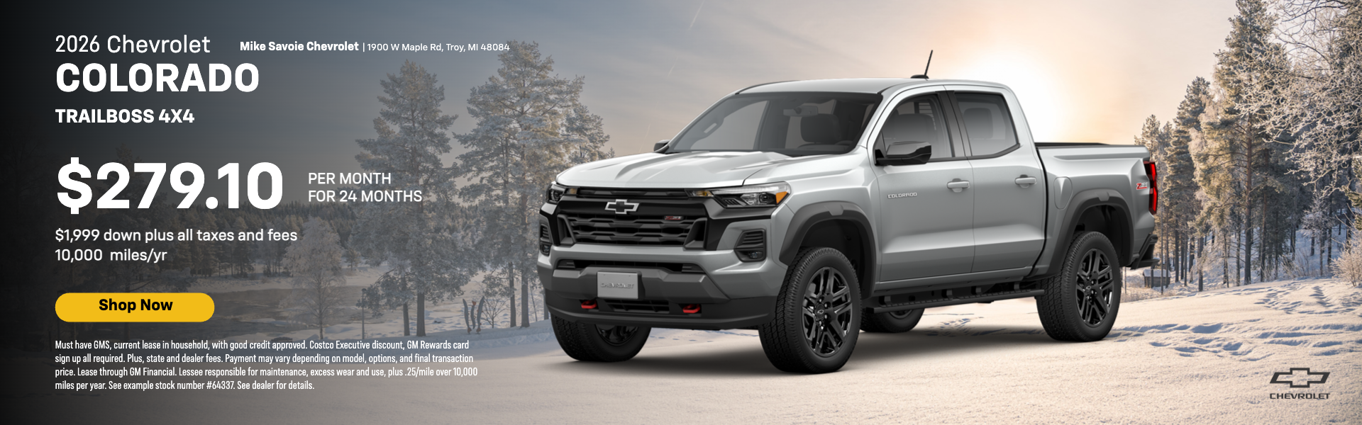 2026 Colorado Trailboss 4x4