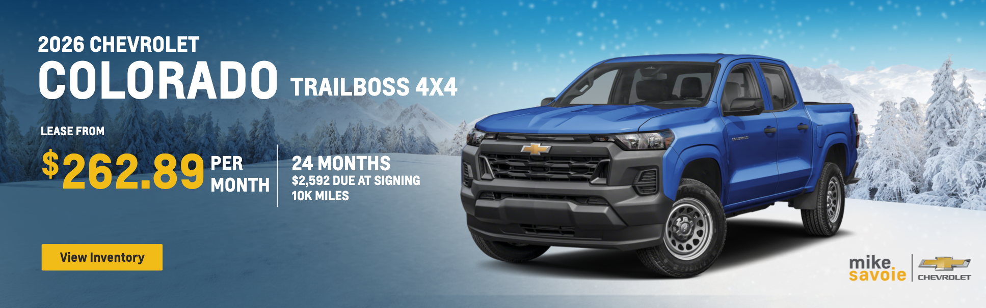 2026 Colorado Trailboss 4x4